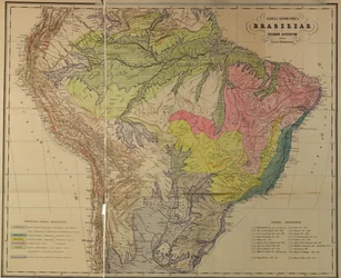 Map of the Floristic Provinces of Brazil by Martius